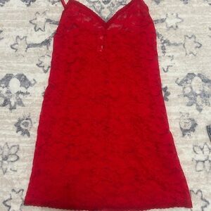 Victoria's Secret Scarlet Lace Slip Dress